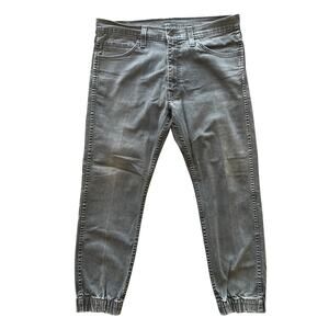 Levi’s 513 Slim Straight Jeans Men’s 36x30 Gray Wash Denim Stretch Casual Pants